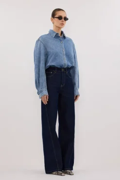 AMARA LIGHT BLUE DENIM SHIRT - PRE ORDER
