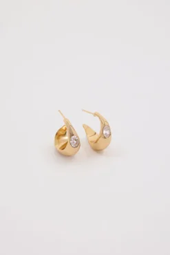 AMBER SCEATS ANSEL EARRING GOLD