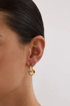 AMBER SCEATS ANSEL EARRING GOLD