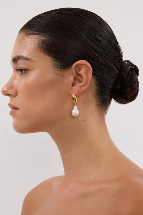 AMBER SCEATS ISOLA EARRING GOLD
