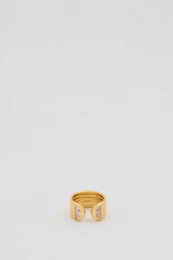 AMBER SCEATS PLUMERIA RING
