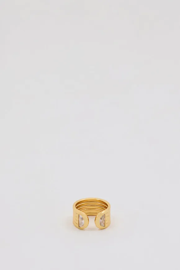 AMBER SCEATS PLUMERIA RING