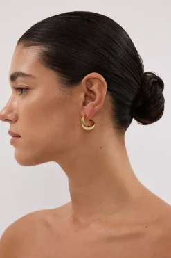AMBER SCEATS ZANE EARRING GOLD