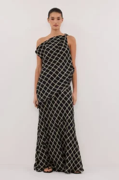 ARLINGTON BLACK MIDI SKIRT