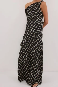 ARLINGTON BLACK MIDI SKIRT