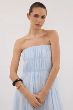 ARTIE CORNFLOWER RAMIE MIDI DRESS