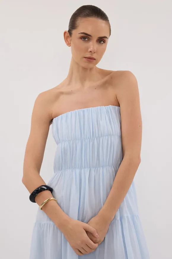 ARTIE CORNFLOWER RAMIE MIDI DRESS