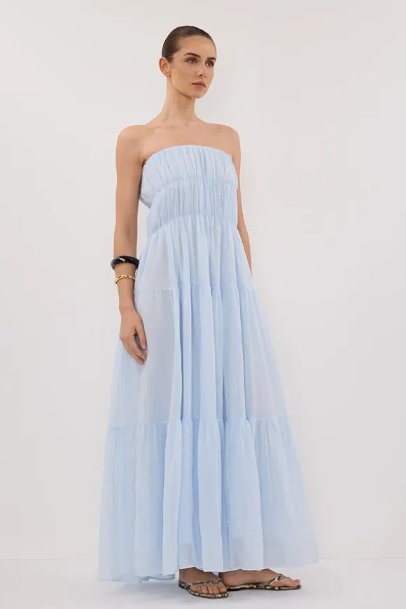 ARTIE CORNFLOWER RAMIE MIDI DRESS