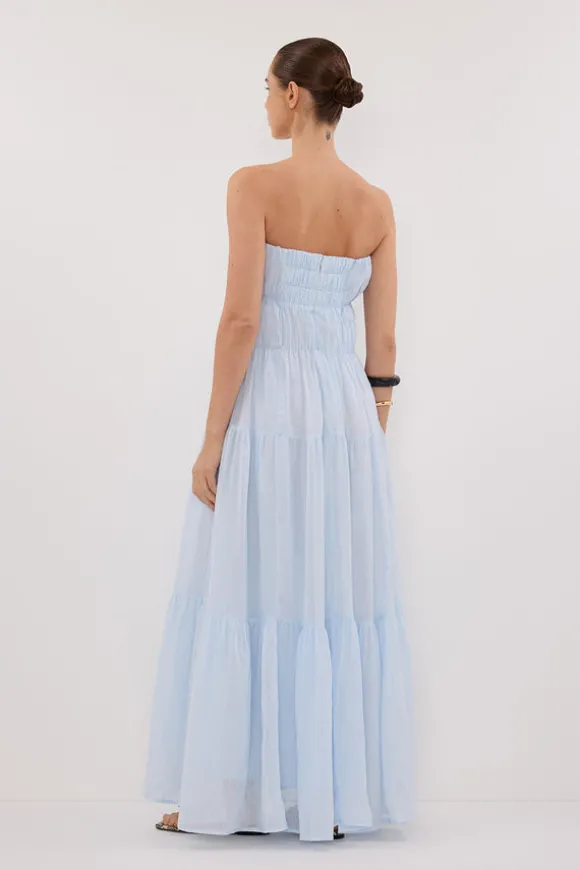 ARTIE CORNFLOWER RAMIE MIDI DRESS