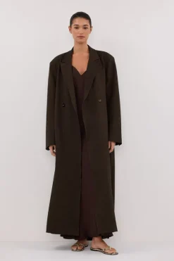 BENTLEY CHOCOLATE OVERSIZED COAT