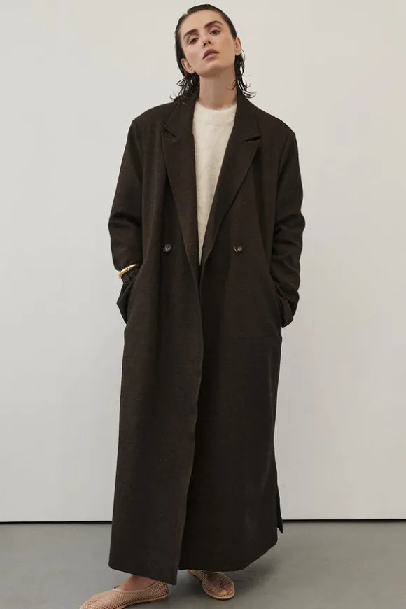 BENTLEY CHOCOLATE OVERSIZED COAT