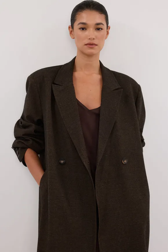 BENTLEY CHOCOLATE OVERSIZED COAT