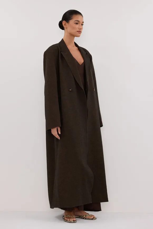BENTLEY CHOCOLATE OVERSIZED COAT