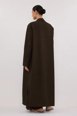 BENTLEY CHOCOLATE OVERSIZED COAT