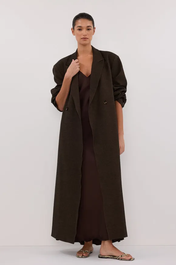 BENTLEY CHOCOLATE OVERSIZED COAT