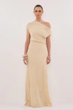 BOWIE NATURAL KNIT MAXI DRESS