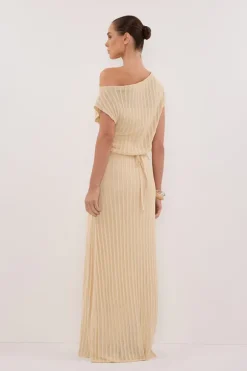 BOWIE NATURAL KNIT MAXI DRESS