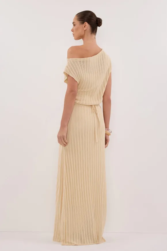BOWIE NATURAL KNIT MAXI DRESS