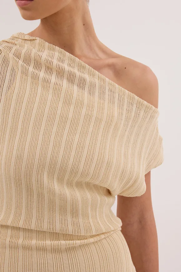 BOWIE NATURAL KNIT MAXI DRESS