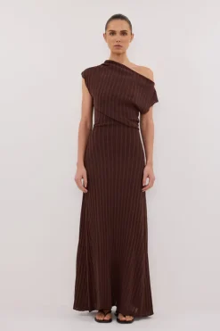 BOWIE WALNUT KNIT MAXI DRESS