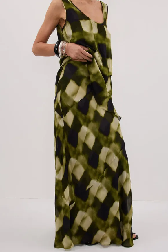 BRONX MOSS MIDI SKIRT