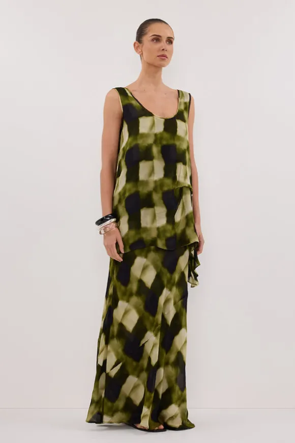 BRONX MOSS MIDI SKIRT
