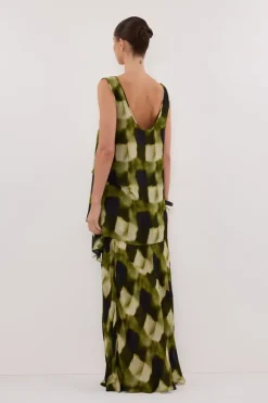 BRONX MOSS MIDI SKIRT