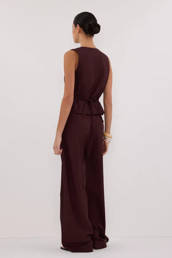 CAMILLA WALNUT ASYM TOP
