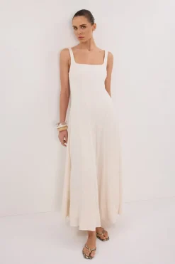 CANNE CREAM MIDI DRESS