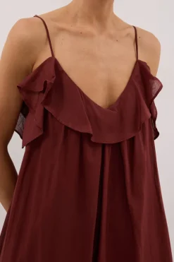 CAPRI SAHARA LINEN BLEND MAXI DRESS