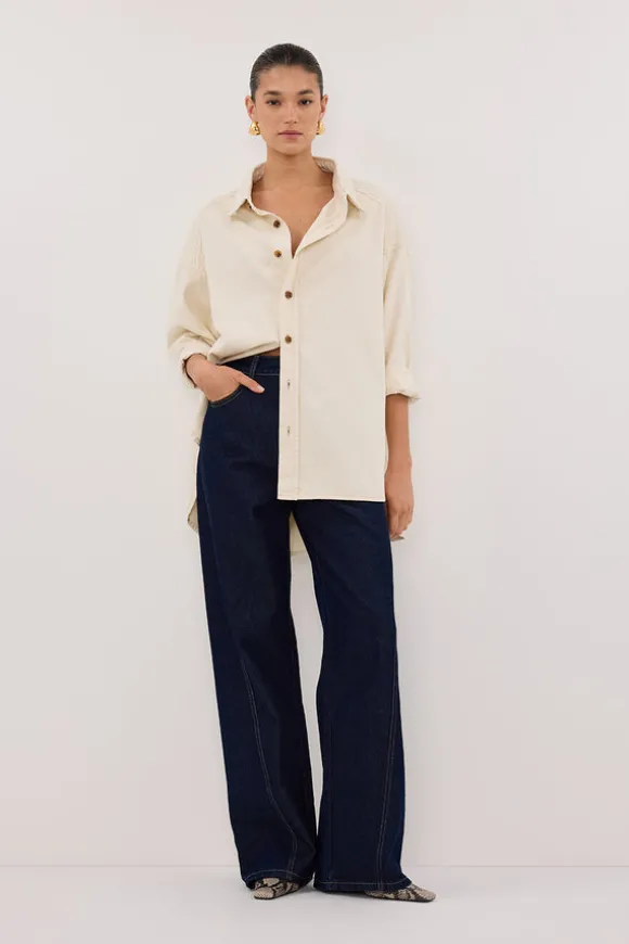 CARSON INDIGO TALL WIDE LEG JEAN