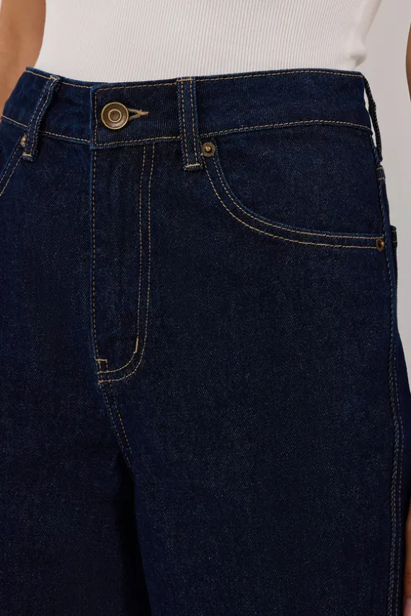 CARSON INDIGO TALL WIDE LEG JEAN