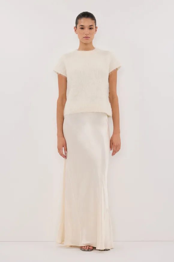 CHARLI CREAM SATIN MAXI SKIRT