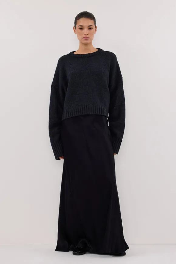 CHARLI INK SATIN MAXI SKIRT
