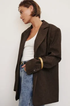 CHARLIE CHOC OVERSIZED WOOL BLEND BLAZER