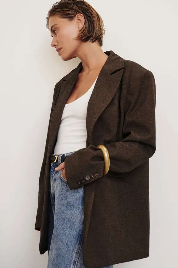 CHARLIE CHOC OVERSIZED WOOL BLEND BLAZER