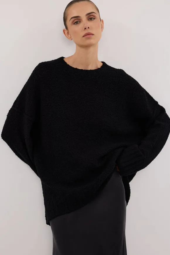 CICI BLACK LONGLINE JUMPER