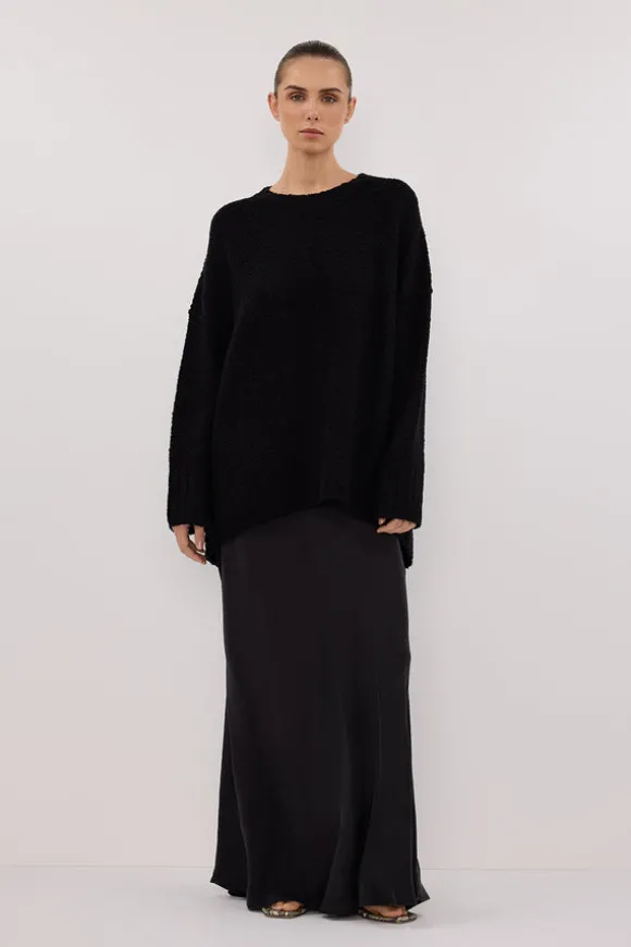 CICI BLACK LONGLINE JUMPER