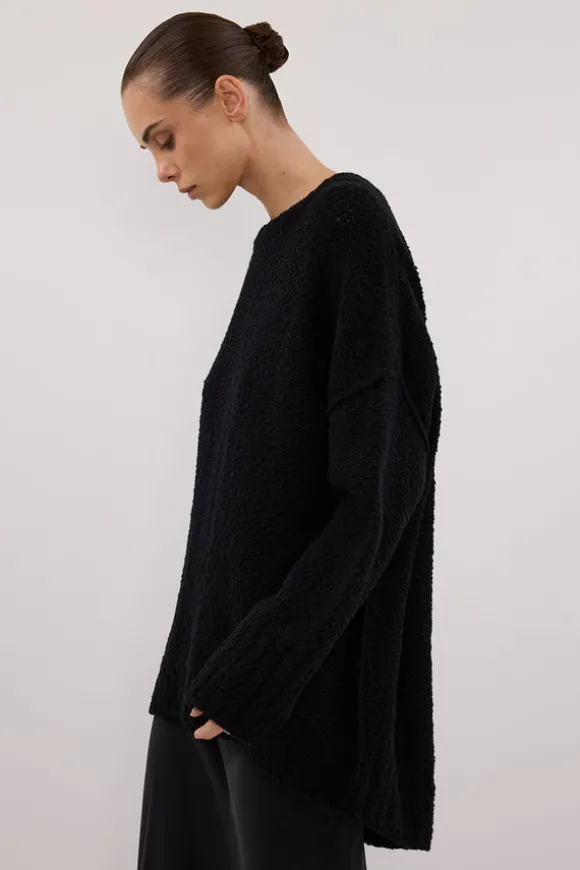 CICI BLACK LONGLINE JUMPER