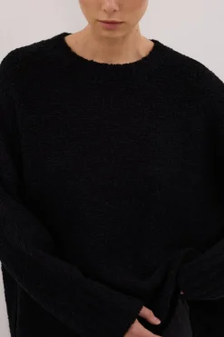 CICI BLACK LONGLINE JUMPER