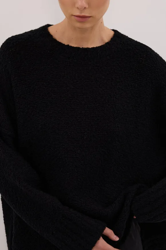 CICI BLACK LONGLINE JUMPER