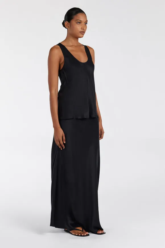 COLETTE BLACK SILK CAMI TOP