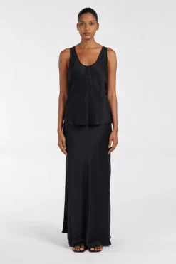 COLETTE BLACK SILK SKIRT