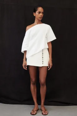 DEMI CREAM TAILORED SKORT