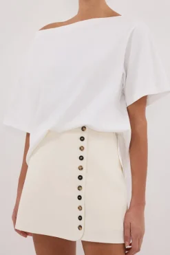 DEMI CREAM TAILORED SKORT