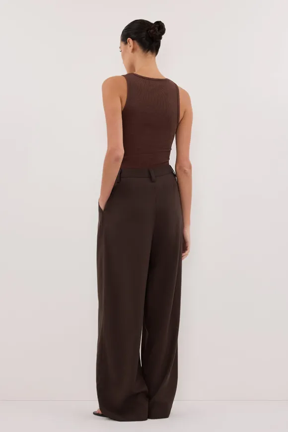 EDEN BITTER CHOC TAILORED PANT