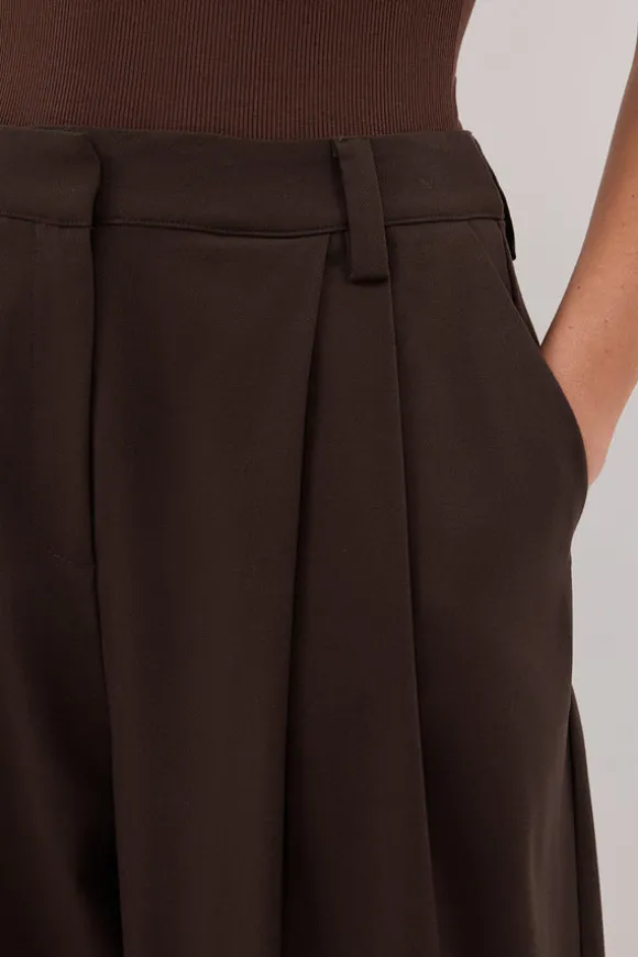 EDEN BITTER CHOC TAILORED PANT