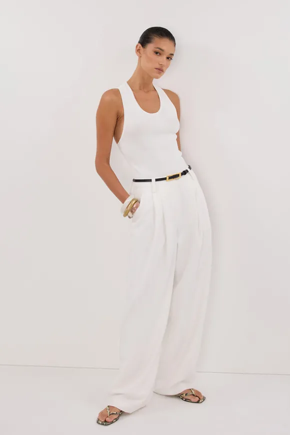 EDEN WHITE TAILORED PANT
