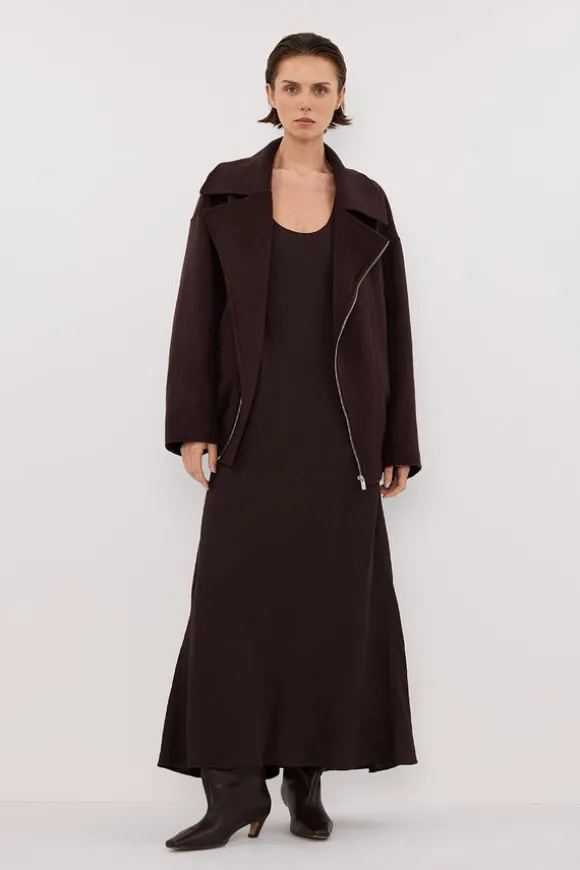ELAINE DARK CHOC WOOL JACKET