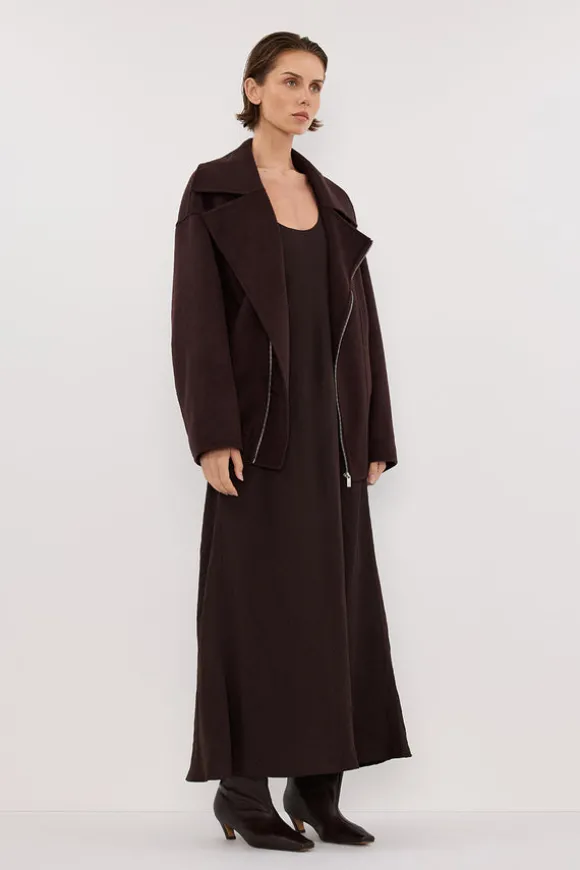 ELAINE DARK CHOC WOOL JACKET